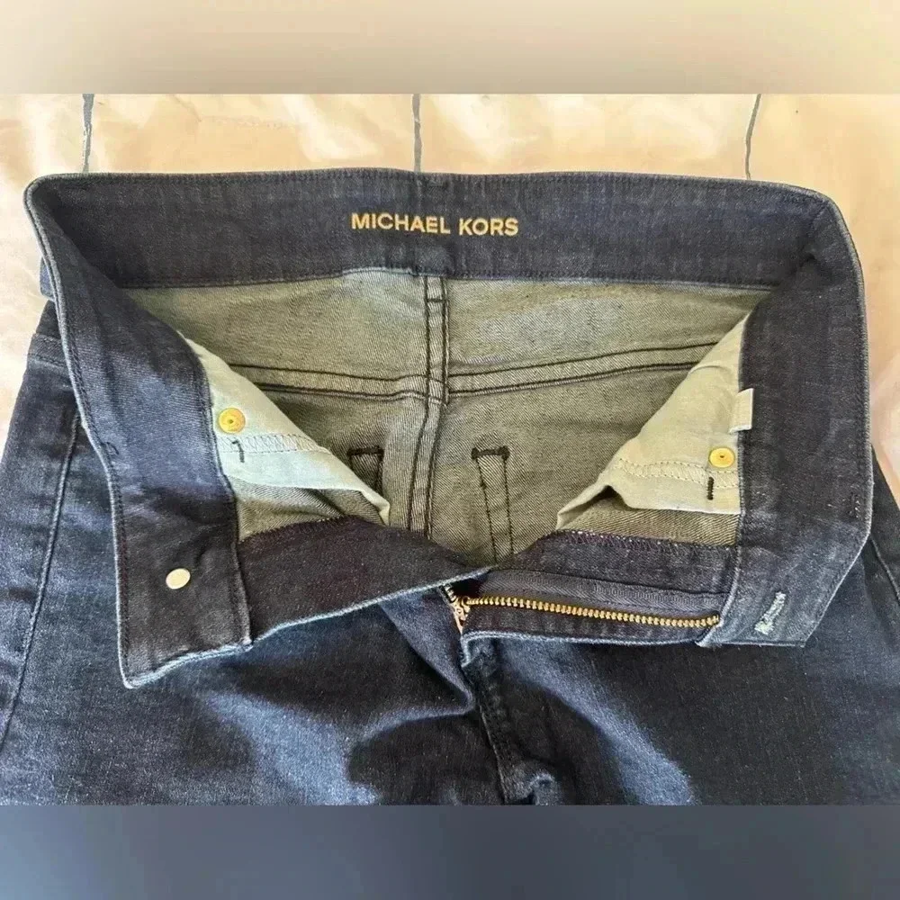 Michael Kors High Rise Selma Straight Leg Jean